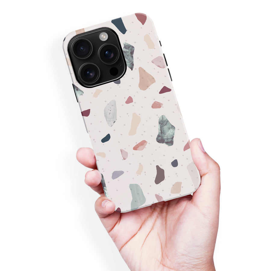 iPhone 16 Pro Max Small Terrazzo Nature Phone Case