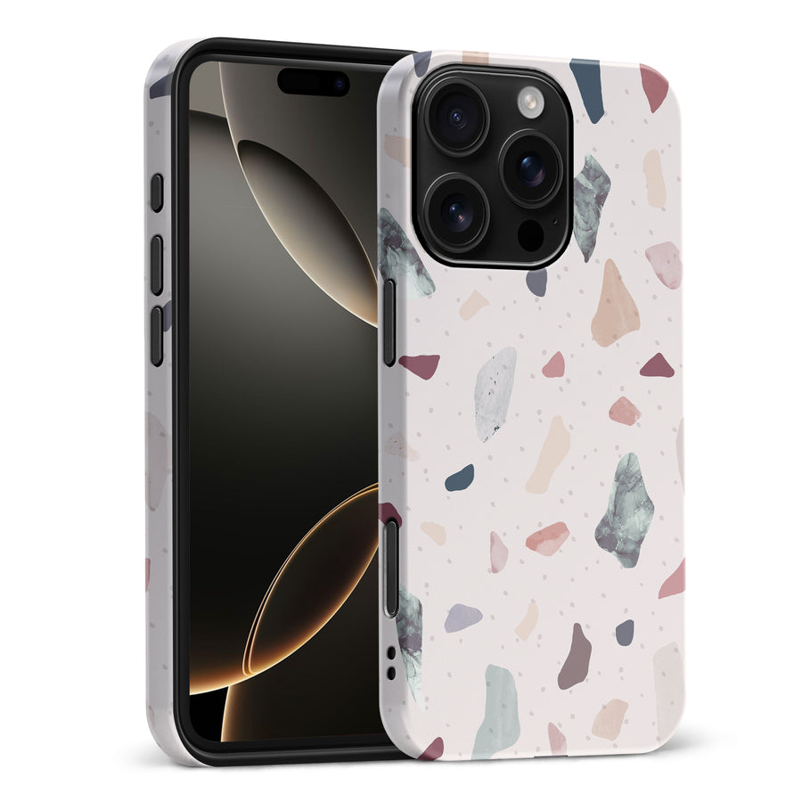 iPhone 16 Pro Max Small Terrazzo Nature Phone Case