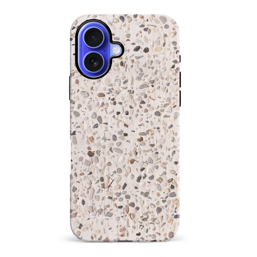 iPhone 16 Plus Terrazo Stone Nature Phone Case