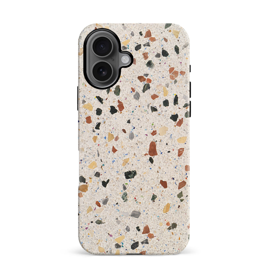 iPhone 16 Coastal Terrazo Nature Phone Case