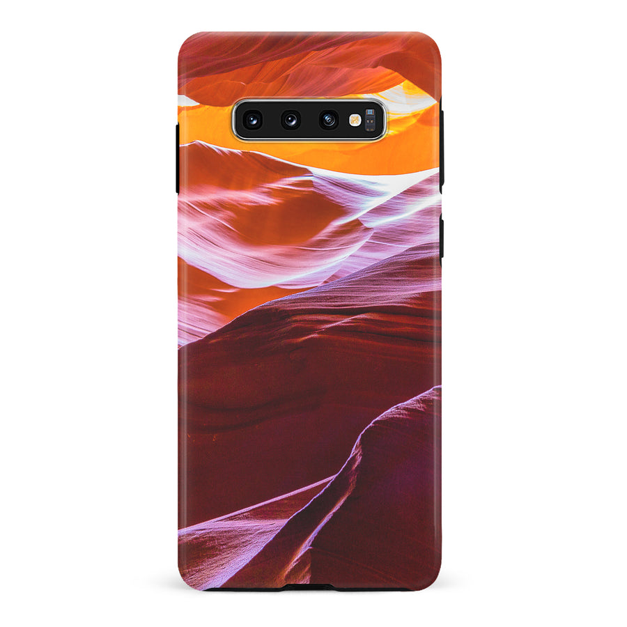 Samsung Galaxy S10 Red Mountains Nature Phone Case