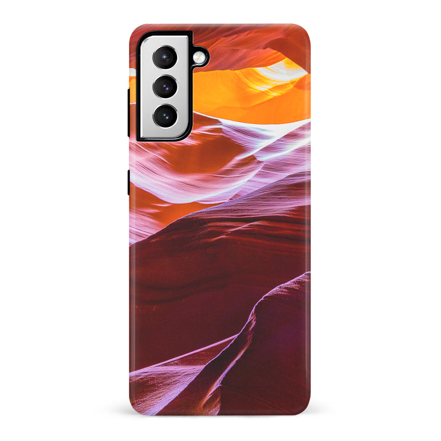 Samsung Galaxy S21 Red Mountains Nature Phone Case