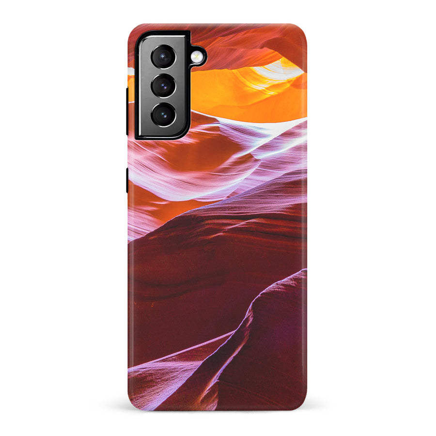 Samsung Galaxy S21 Plus Red Mountains Nature Phone Case