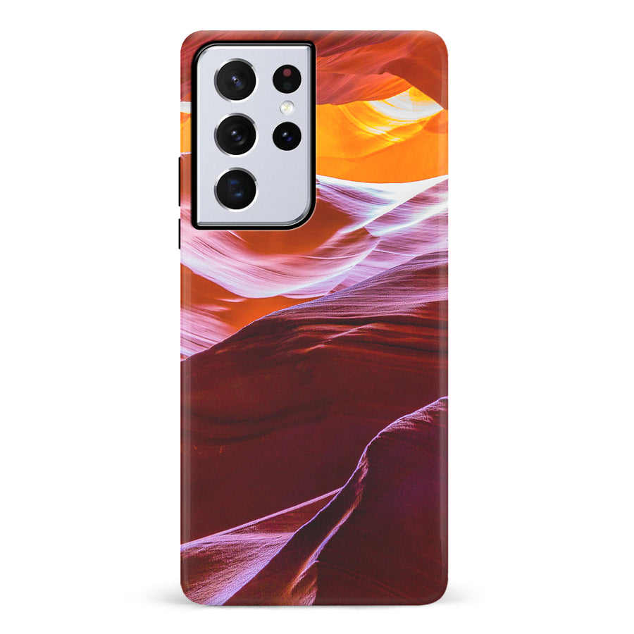Samsung Galaxy S21 Ultra Red Mountains Nature Phone Case