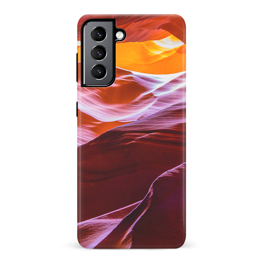 Samsung Galaxy S22 Red Mountains Nature Phone Case