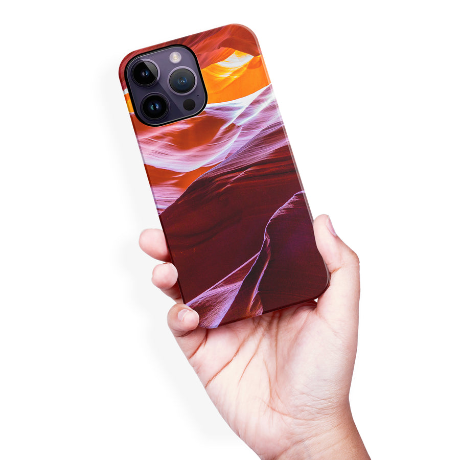 iPhone 14 Pro Max Red Mountains Nature Phone Case