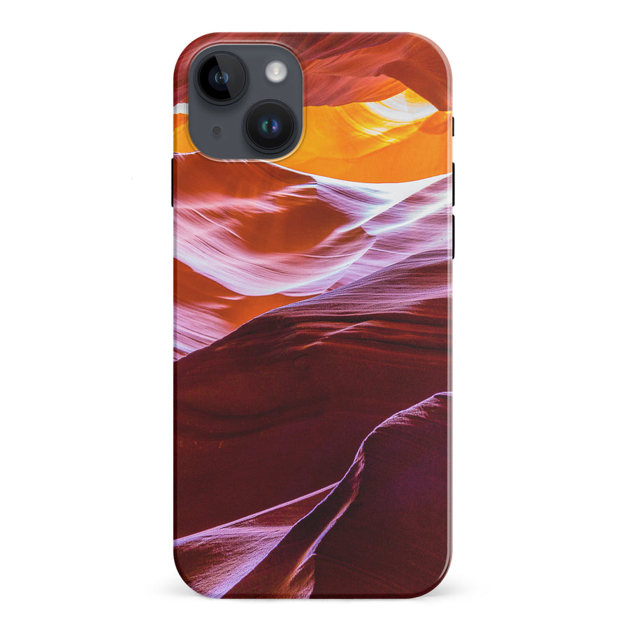 iPhone 15 Plus Red Mountains Nature Phone Case