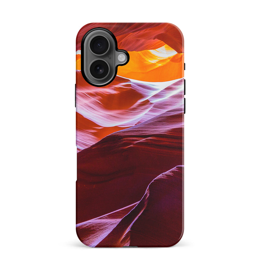 iPhone 16 Red Mountains Nature Phone Case