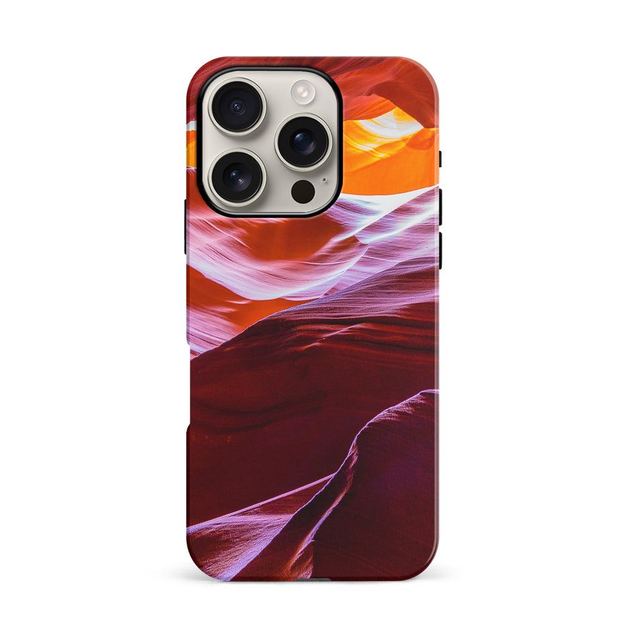 iPhone 16 Pro Red Mountains Nature Phone Case