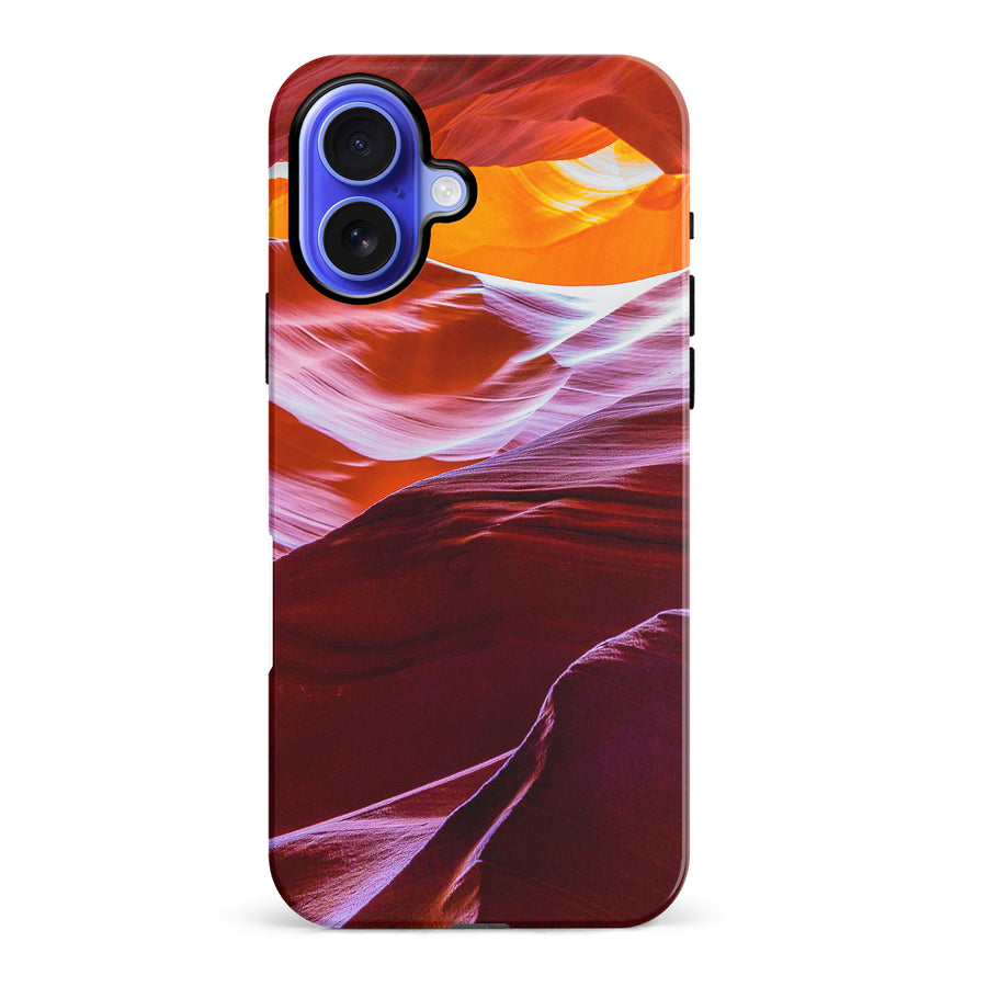 iPhone 16 Plus Red Mountains Nature Phone Case