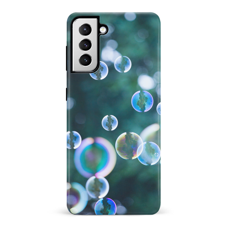 Samsung Galaxy S21 Bubbles Nature Phone Case