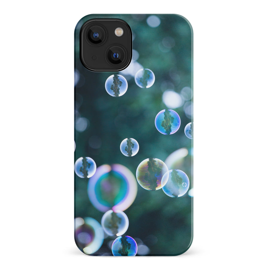iPhone 14 Bubbles Nature Phone Case