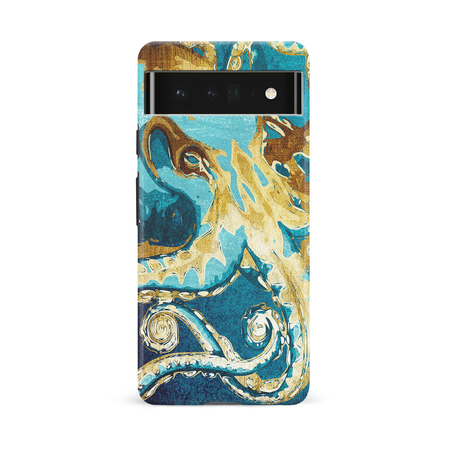 Google Pixel 6A Drawn Kraken Nature Phone Case