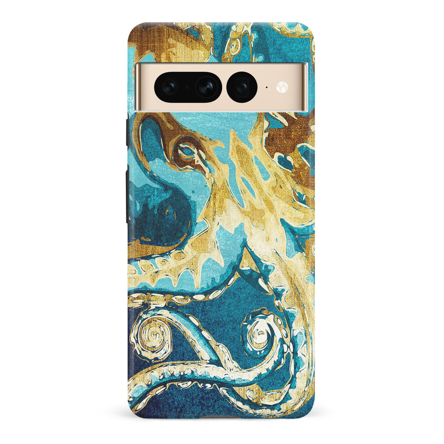 Google Pixel 7 Pro Drawn Kraken Nature Phone Case