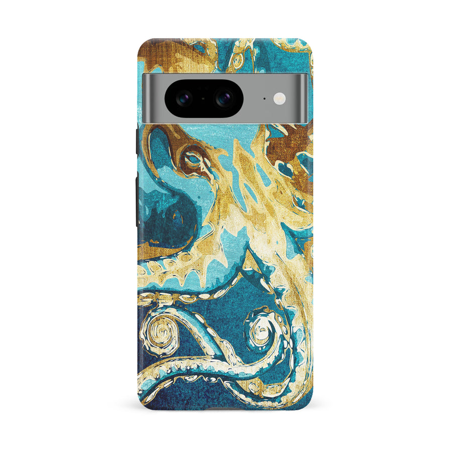 Google Pixel 8 Drawn Kraken Nature Phone Case