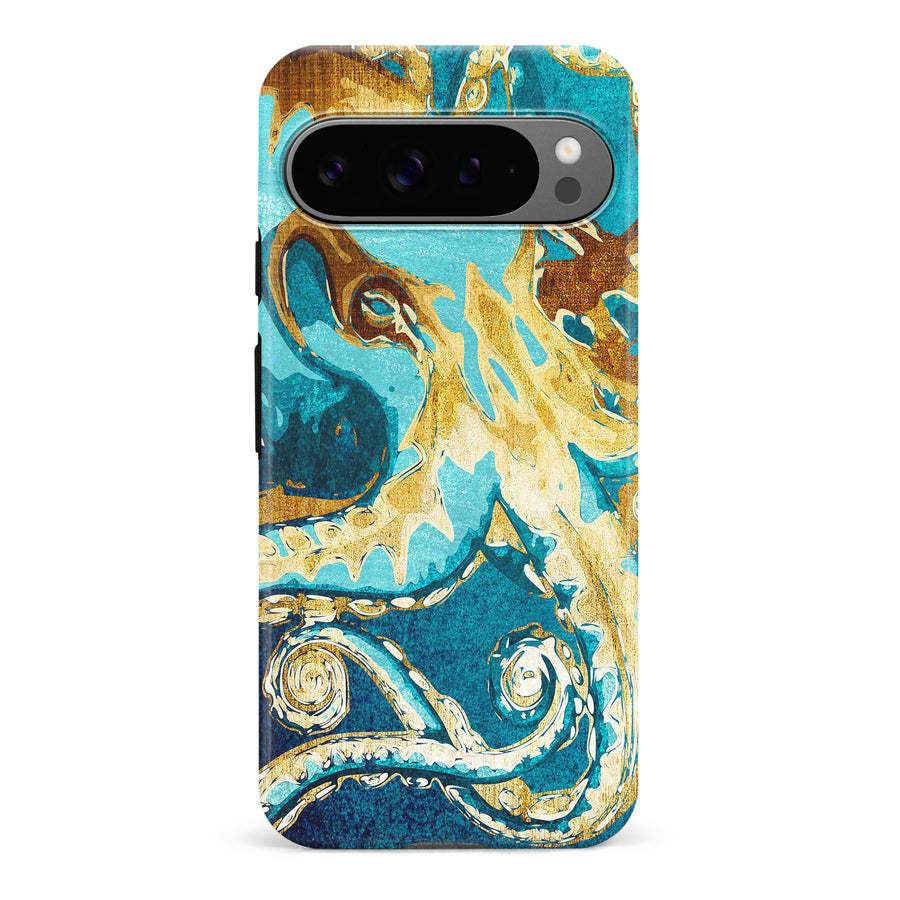 Google Pixel 9 Pro Drawn Kraken Nature Phone Case