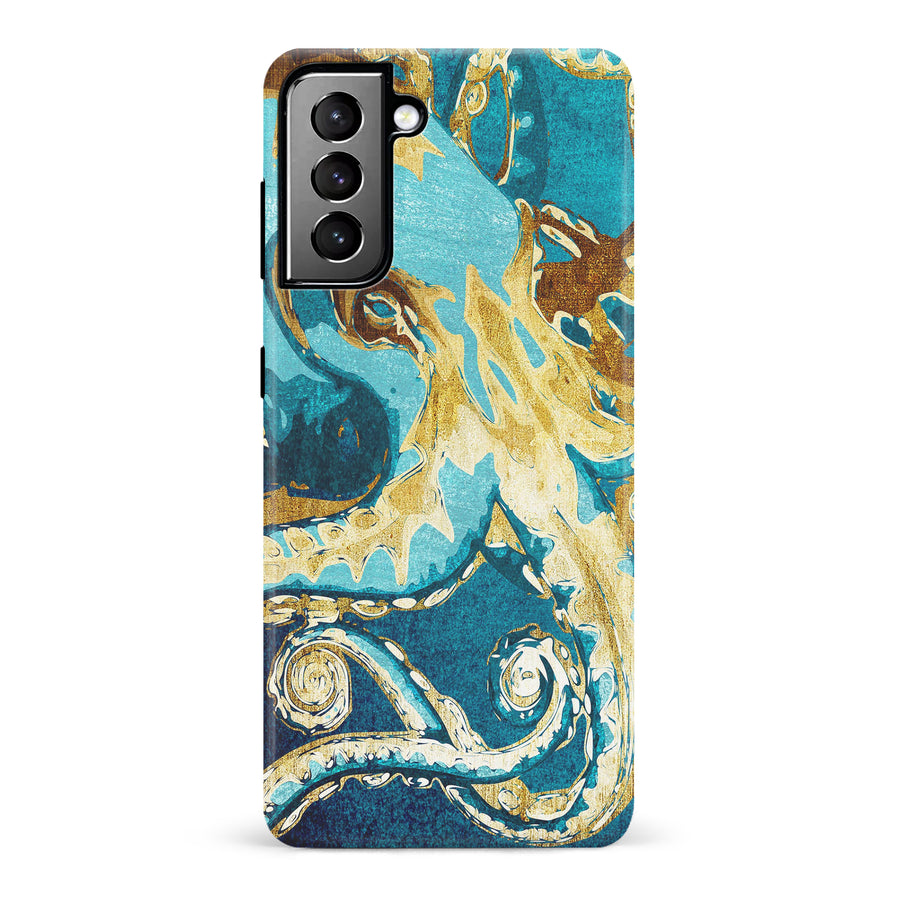Samsung Galaxy S21 Plus Drawn Kraken Nature Phone Case