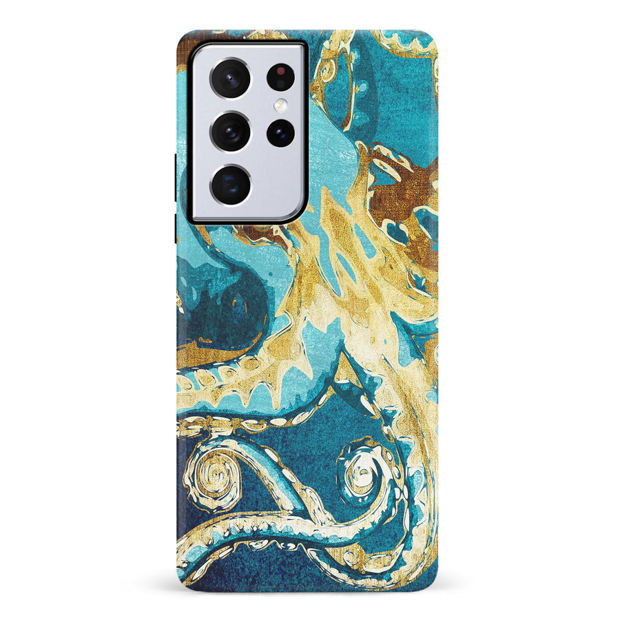 Samsung Galaxy S21 Ultra Drawn Kraken Nature Phone Case
