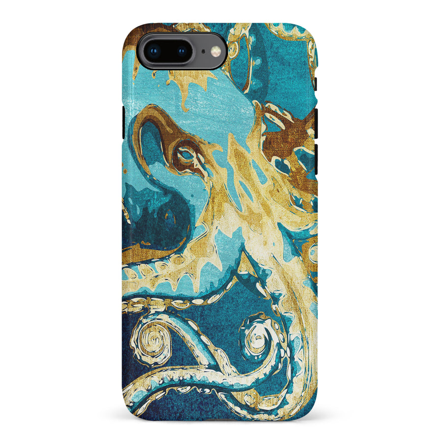 iPhone 8 Plus Drawn Kraken Nature Phone Case