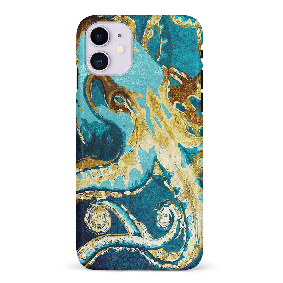iPhone 11 Drawn Kraken Nature Phone Case