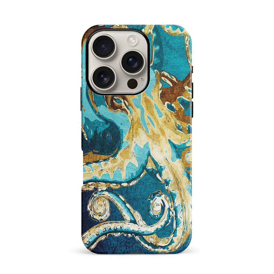 iPhone 16 Pro Drawn Kraken Nature Phone Case