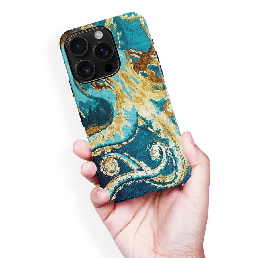 iPhone 16 Pro Max Drawn Kraken Nature Phone Case