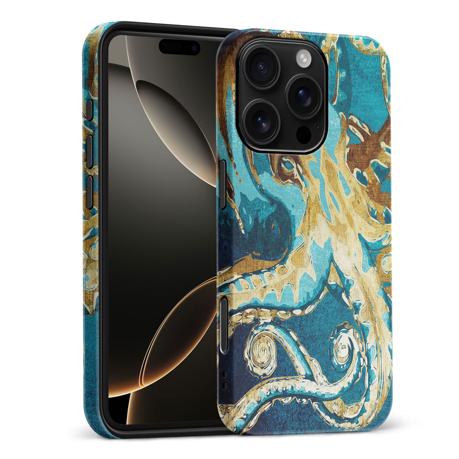 iPhone 16 Pro Max Drawn Kraken Nature Phone Case