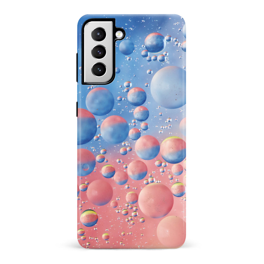 Samsung Galaxy S21 Red Bubble Nature Phone Case