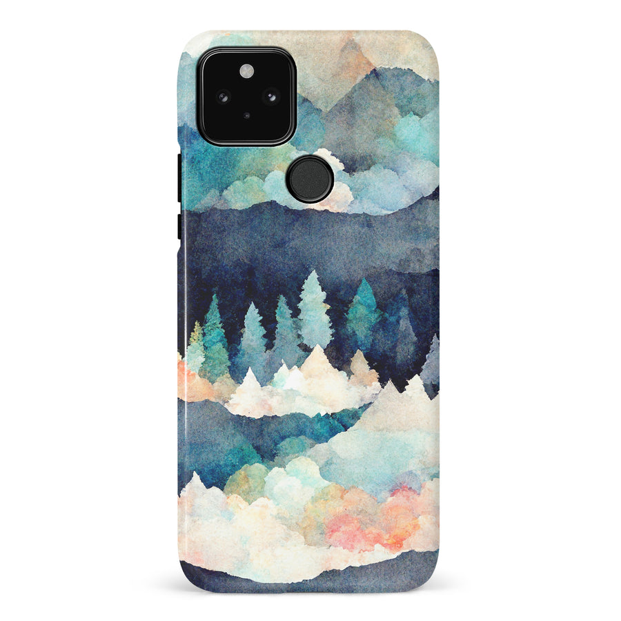 Google Pixel 5 Coral Mountains Nature Phone Case