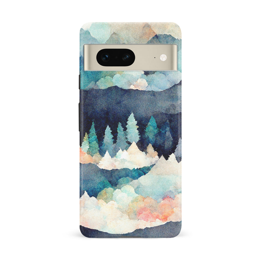 Google Pixel 7 Coral Mountains Nature Phone Case