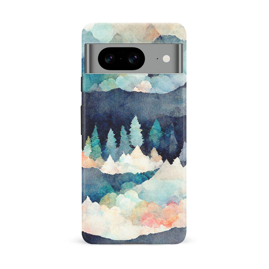 Google Pixel 8 Coral Mountains Nature Phone Case