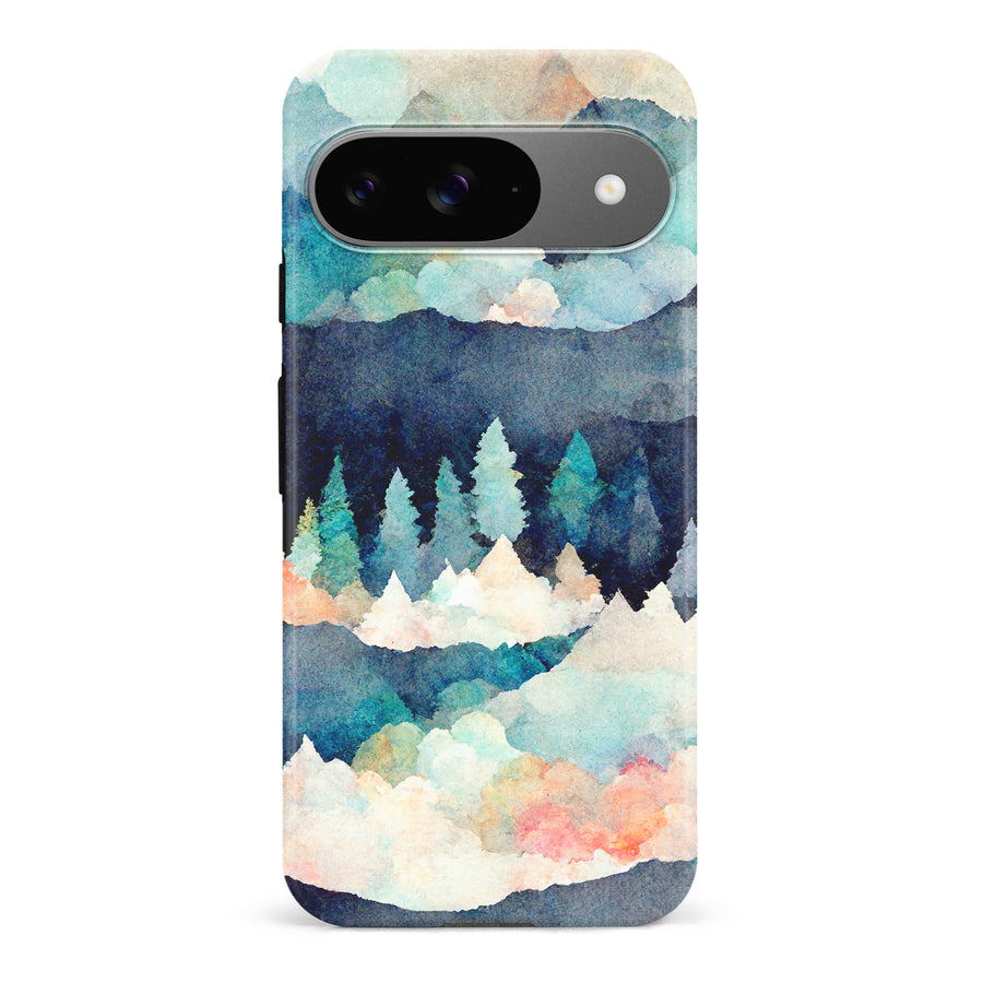 Google Pixel 9 Coral Mountains Nature Phone Case