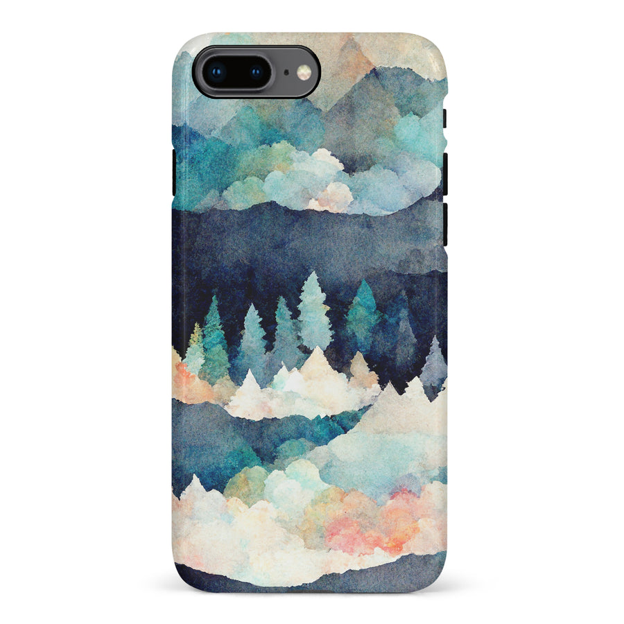 iPhone 8 Plus Coral Mountains Nature Phone Case