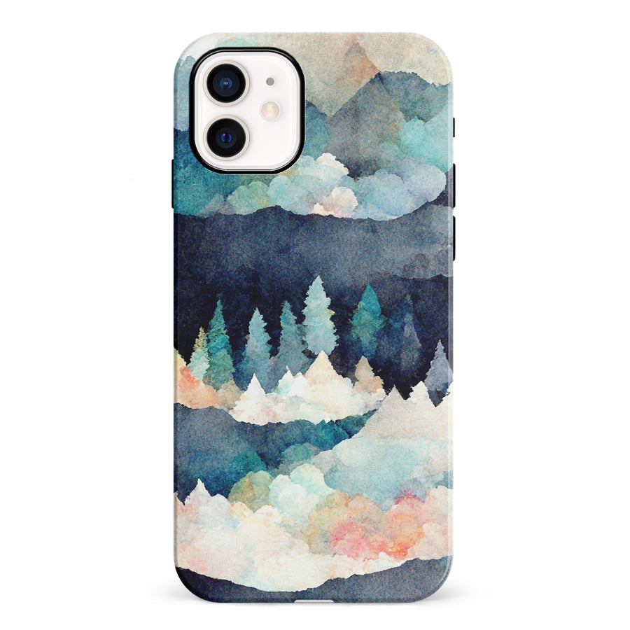iPhone 12 Mini Coral Mountains Nature Phone Case