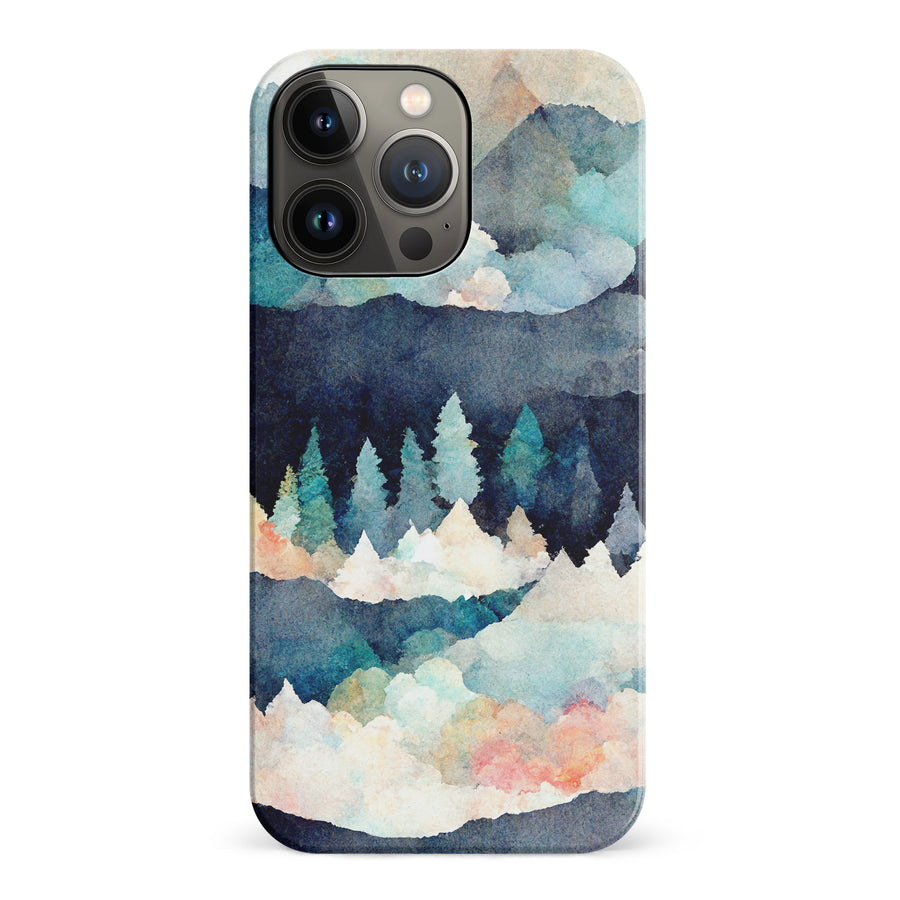 iPhone 14 Pro Coral Mountains Nature Phone Case