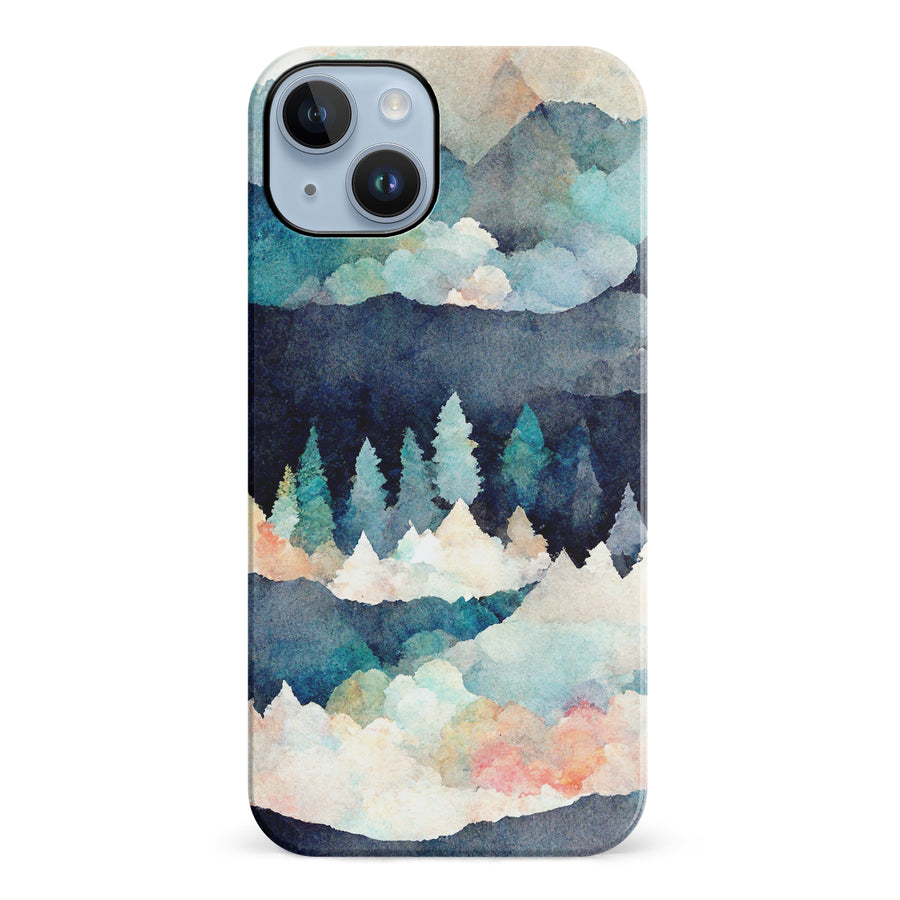 iPhone 14 Plus Coral Mountains Nature Phone Case