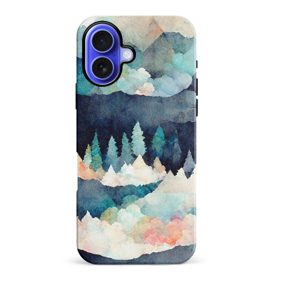 iPhone 16 Plus Coral Mountains Nature Phone Case