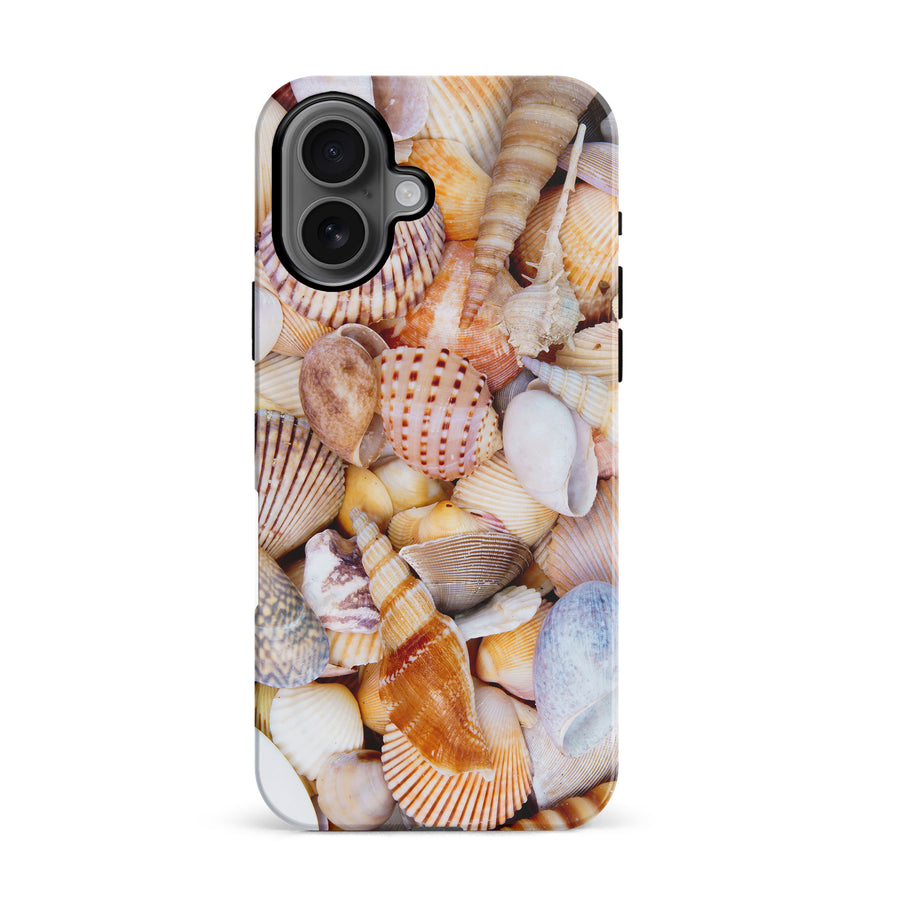 iPhone 16 Shell and Conch Nature Phone Case