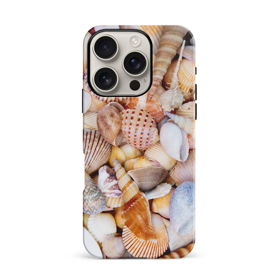 iPhone 16 Pro Shell and Conch Nature Phone Case