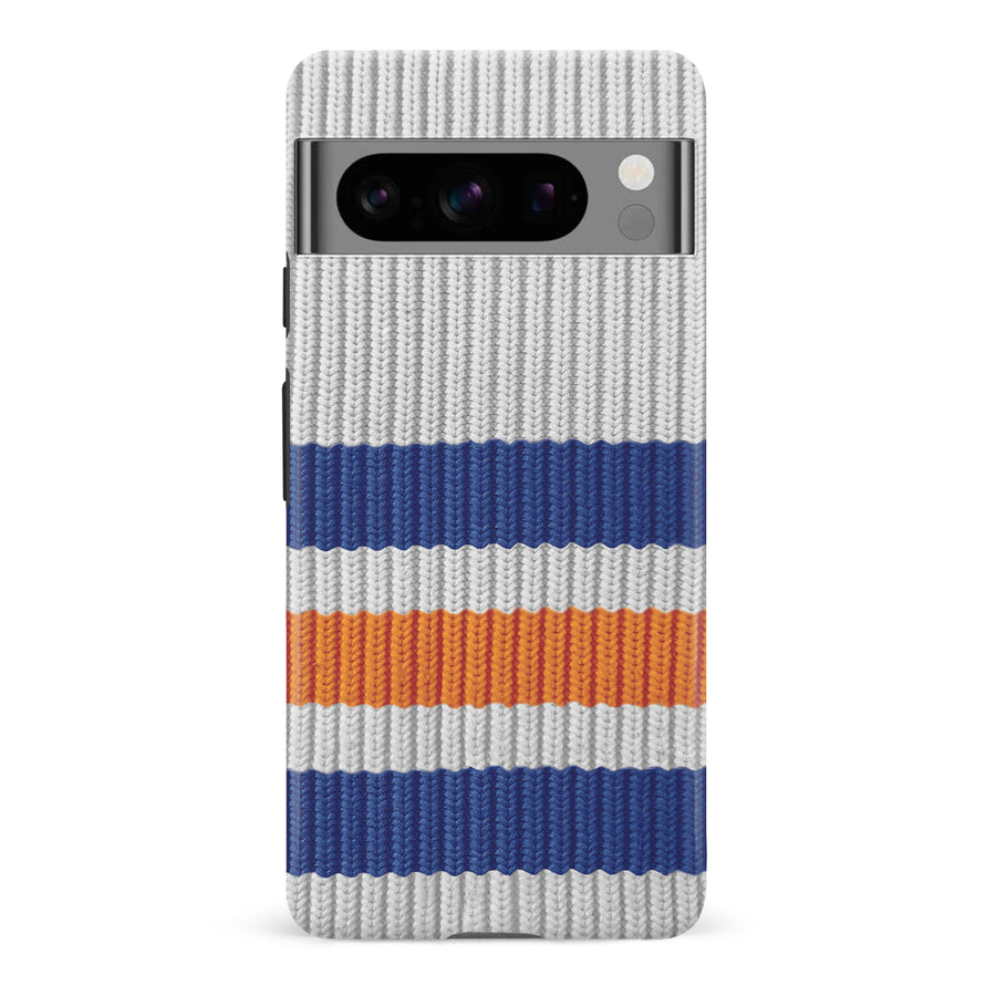 Google Pixel 8 Pro Hockey Sock Phone Case - Edmonton Oilers Away