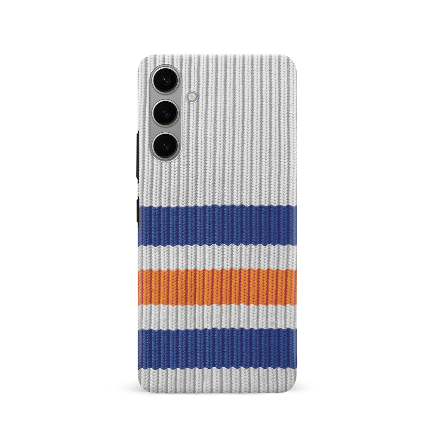 Samsung Galaxy S24 Hockey Sock Phone Case - Edmonton Oilers Away