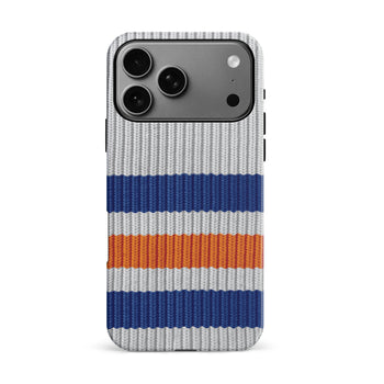 iPhone 17 Pro Max Hockey Sock Phone Case Edmonton Oilers Away
