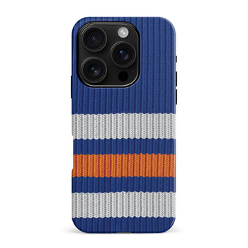 iPhone 16 Pro Max Hockey Sock Phone Case - Edmonton Oilers Home