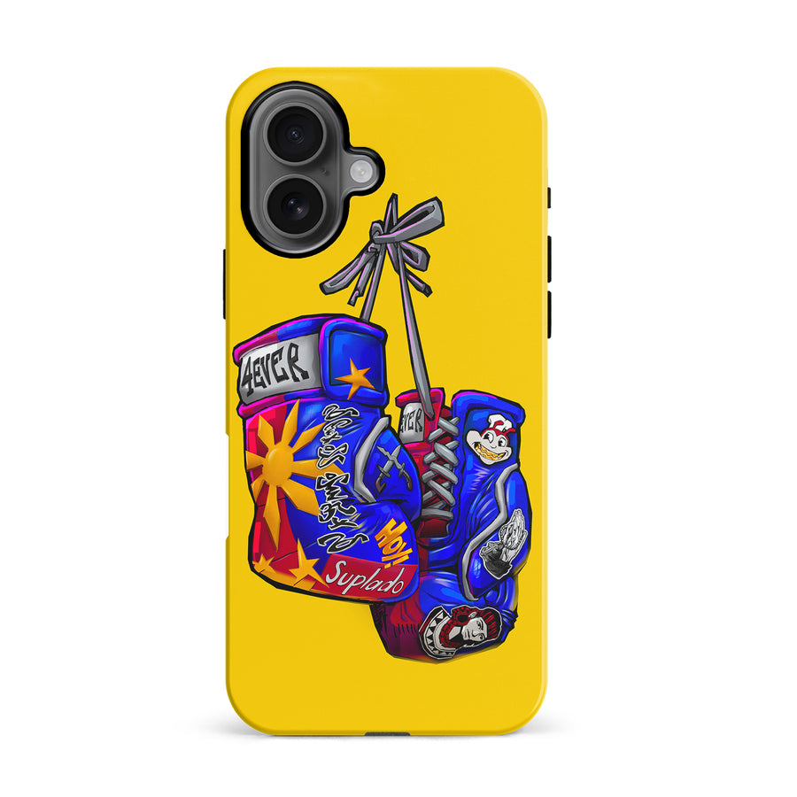 iPhone 16 Filipino Boxing Stickers Phone Case