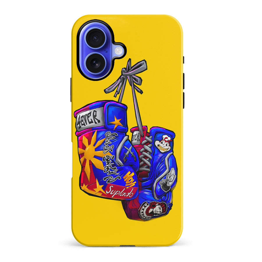 iPhone 16 Plus Filipino Boxing Stickers Phone Case