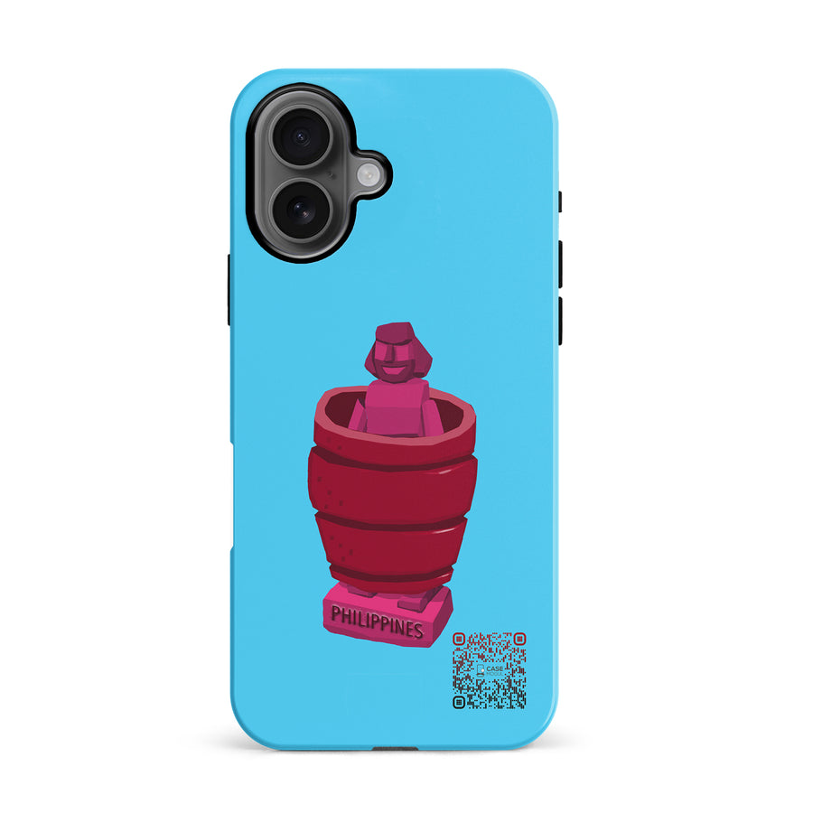 iPhone 16 Virtual Filipino Barrel Man AR Phone Case