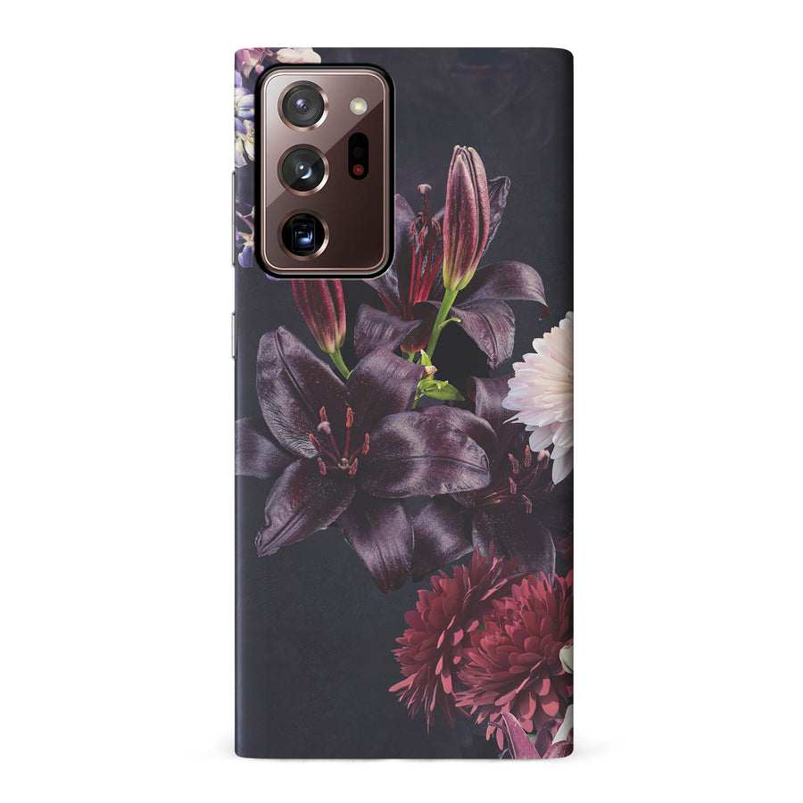 Samsung Galaxy Note 20 Ultra Lily Phone Case in Dark Burgundy
