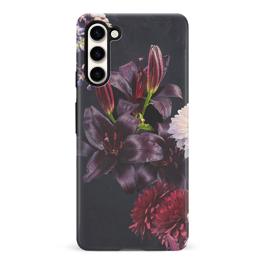 Samsung Galaxy S23 Ultra Lily Phone Case in Dark Burgundy