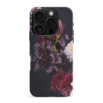 iPhone 16 Pro Max Lily Phone Case in Dark Burgundy