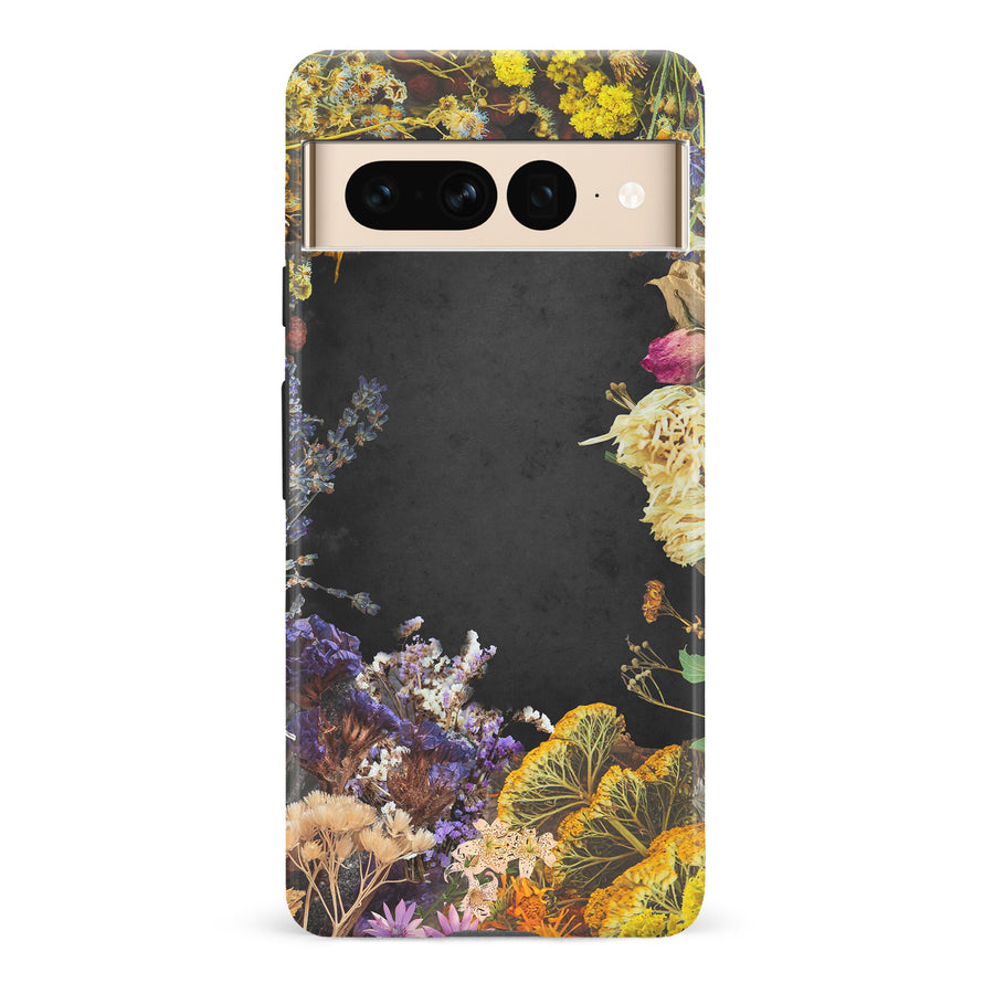 Google Pixel 7 Pro Dried Flowers Phone Case in Black